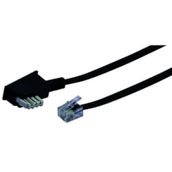 Schwaiger 6.0m RJ-11 - TAE-N 6 m Noir