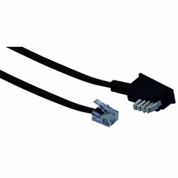 Schwaiger 6.0m RJ-11 - TAE-N 6 m Noir
