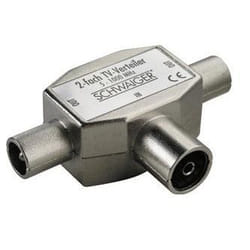 Schwaiger ASV42 531 séparateur ou commutateur de câbles Diviseur de câbles Argent