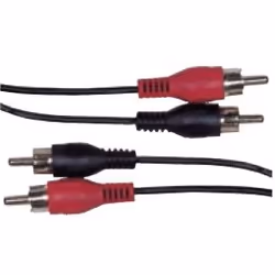 Schwaiger CIK5125, 2 x RCA, Mâle, 2 x RCA, Mâle, 10 m, Noir