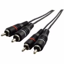 Schwaiger CIK5415, 2 x RCA, Mâle, 2 x RCA, Mâle, 1,5 m, Noir