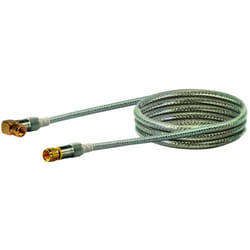 Schwaiger KVCWHD15 532 câble coaxial F Transparent, Blanc