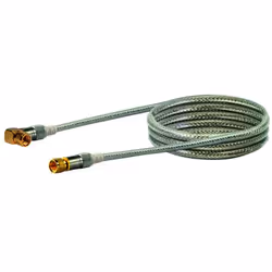 Schwaiger KVCWHD15 532 câble coaxial F Transparent, Blanc