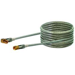 Schwaiger KVCWHD100 532 câble coaxial 10 m F Transparent, Blanc