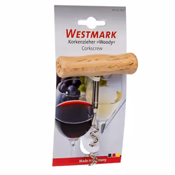 Westmark Woody Tire-bouchon simple Acier inoxydable, Bois