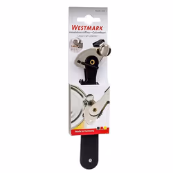 Westmark Columbus Ouvre-boîte manuel Noir, Acier brossé