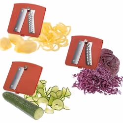 Westmark Spiromat Légumes Éplucheur mécanique Noir, Rouge, Blanc