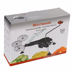 Westmark Schnitzel Mouli Râpe tournante Noir, Rouge, Acier inoxydable - Vue supplémentaire 4