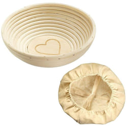Westmark - Set de paniers de fermentation avec coeur et housse Ø24,5x8,5cm