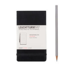 Leuchtturm Notepad Pocket bloc-notes A6 94 feuilles Noir