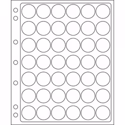 Pochettes transparentes ENCAP pour 42 capsules de champagne.