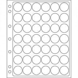 Pochettes transparentes ENCAP pour 42 capsules de champagne.