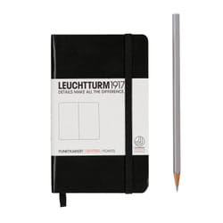 Leuchtturm 333915 bloc-notes A6 185 feuilles Noir