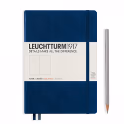 Leuchtturm 342925, Monochromatique, Marine, A5, 251 feuilles, 80 g/m², Couverture rigide