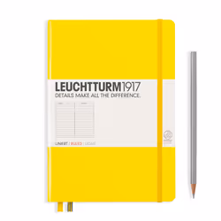 Leuchtturm 344798, Monochromatique, Jaune, A5, 251 feuilles, 80 g/m², Couverture rigide