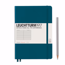 Leuchtturm 359692, Monochromatique, Vert, A5, 251 feuilles, 80 g/m², Couverture rigide