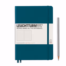 Leuchtturm 359696, Monochromatique, Vert, A5, 251 feuilles, 80 g/m², Couverture rigide