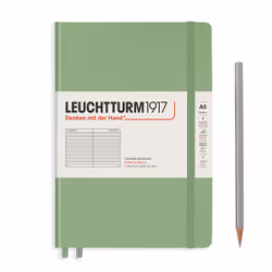 Leuchtturm 361582, Monochromatique, Vert, A5, 251 feuilles, 80 g/m², Couverture rigide