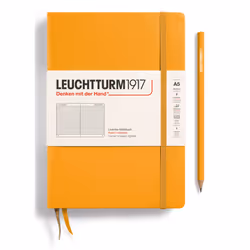 Leuchtturm 363388, Monochromatique, Orange, A5, 251 feuilles, 80 g/m², Papier ligné