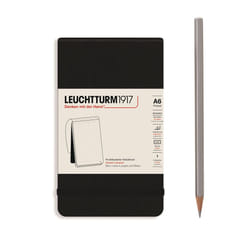 Leuchtturm AGENDABLACD bloc-notes A6 184 feuilles Noir