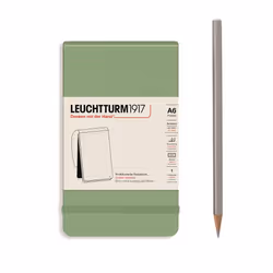 Leuchtturm AGENDASAGED, Monochromatique, Vert, A6, 184 feuilles, Adulte