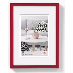 Walther Design KR015H, Cadre pour une seule photo, Plastique, Rouge, Mur, 7 x 10 cm, Rectangulaire