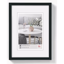 Walther Design KB824H, Plastique, Noir, Cadre pour une seule photo, Mur, 13 x 18 cm, Rectangulaire