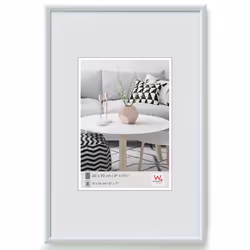 Walther Design KW028H, Cadre pour une seule photo, Blanc, 13 x 18 cm, Rectangulaire, Allemagne, 212 mm