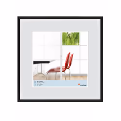 Walther Design KB660H, Cadre pour une seule photo, Plastique, Noir, Mur, 40 x 40 cm, Carré