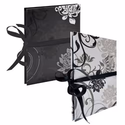 Walther Design Grindy Leporello, Noir, Blanc, 12 feuilles, 10 x 15, Papier
