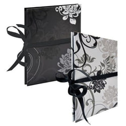 Walther Design Grindy Leporello album photo et protège-page Noir, Blanc 12 feuilles 10 x 15
