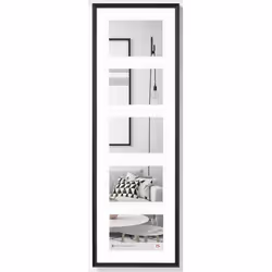 Walther Design KB515H, Plastique, Noir, Cadre pour une seule photo, Mur, 5 x 10 cm