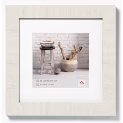 Walther Design HO550V, Cadre pour une seule photo, Bois, Blanc, 35 x 35 cm, Rectangulaire, Allemagne