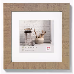 Walther Design HO440C, Cadre pour une seule photo, Bois, Bois, 28 x 28 cm, Carré, 445 mm