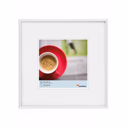 Walther Design KW330H, Cadre pour une seule photo, Plastique, Blanc, 18 x 18 cm, Rectangulaire, 311 mm