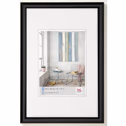 Walther Design KP030B, Plastique, Noir, Cadre pour une seule photo, Mur, 13 x 18 cm, Rectangulaire
