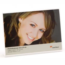 Walther Design Acryl Portrait 10x15, Acrylique, Transparent, 10 x 15 cm