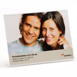 Walther Design Acryl Portrait 13x18, Acrylique, Transparent, 13 x 18 cm