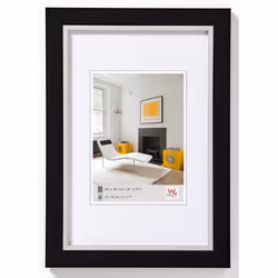Walther Design LO015B, Cadre pour une seule photo, Polystyrol, Noir, 10 x 15 cm, Rectangulaire, Allemagne