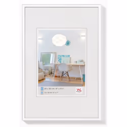 Walther Design KV824W, Plastique, Blanc, Cadre pour une seule photo, Mur, 10 x 15 cm, Rectangulaire