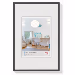 Walther Design KV100B, Plastique, Noir, Cadre pour une seule photo, Mur, 50 x 70 cm, Rectangulaire