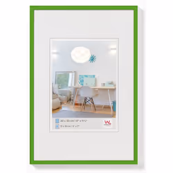Walther Design KV015K, Plastique, Vert, Cadre pour une seule photo, Mur, 7 x 10 cm, Rectangulaire