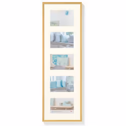 Walther Design KV515G, Plastique, Or, Multi cadre, Mur, 10 x 15 cm, Rectangulaire