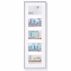 Walther Design KV515S, Plastique, Argent, Multi cadre, Mur, 10 x 15 cm, Rectangulaire