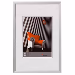 Walther Design Chair 21x29.7 DIN A4, Aluminium, Argent, 13 x 18 cm, 210 mm, 297 mm