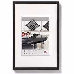 Walther Design AJ520B, Aluminium, Noir, Cadre pour une seule photo, 10 x 15 cm, Rectangulaire, Allemagne