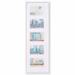 Walther Design KV515W, Plastique, Blanc, Multi cadre, Mur, 10 x 15 cm, Rectangulaire