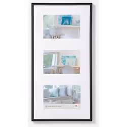 Walther Design KV320B, Multi cadre, Plastique, Noir, Mur, 15 x 20 cm, Rectangulaire