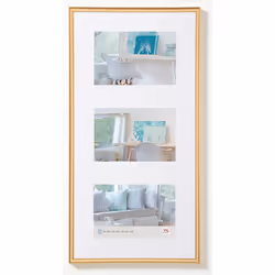 Walther Design KV315G, Multi cadre, Plastique, Or, Mur, 10 x 15 cm, Rectangulaire