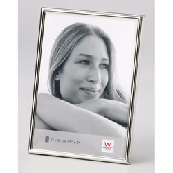 Walther Design WD318S, Argent, Cadre pour une seule photo, 13 x 18 cm, Rectangulaire, Portrait, 133 mm